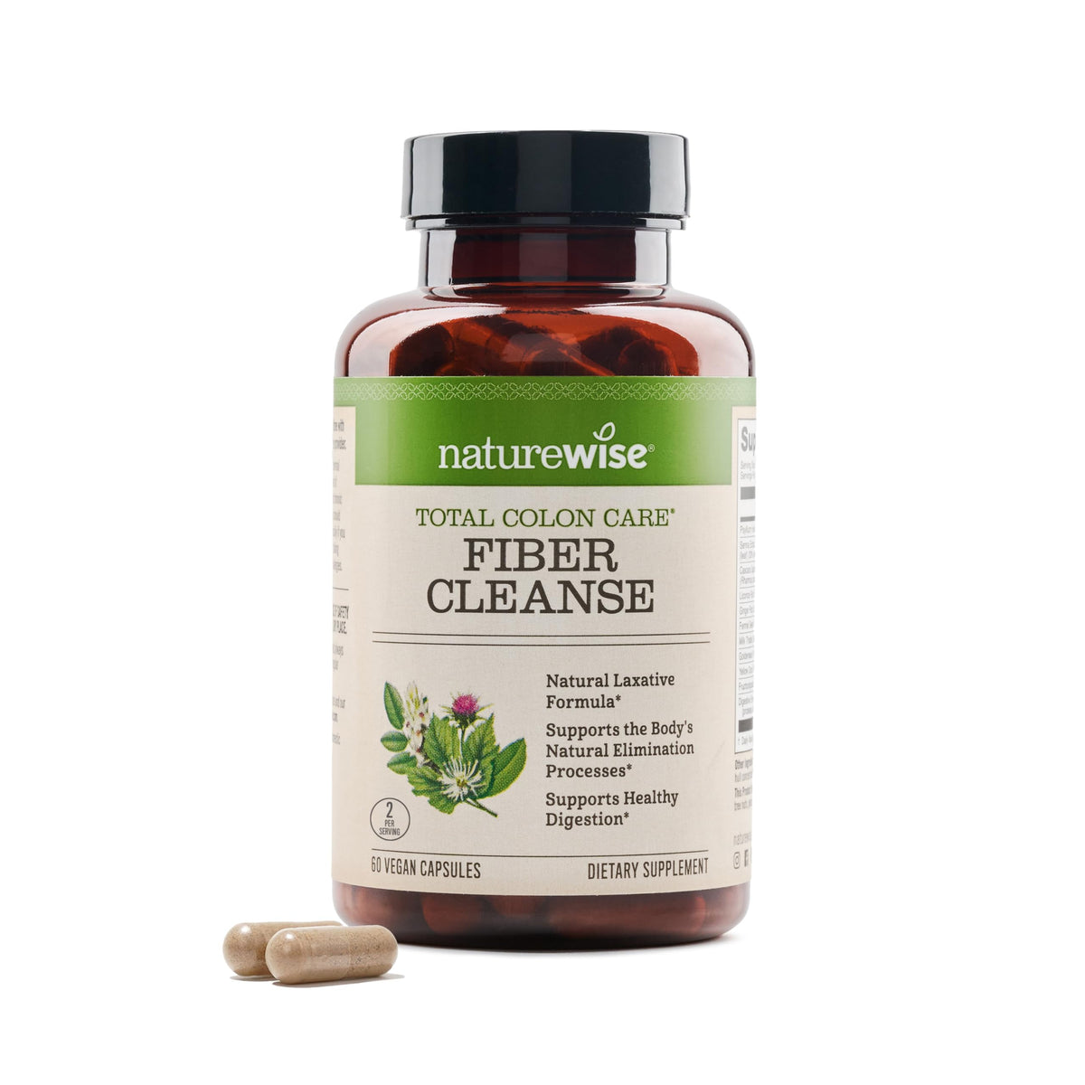 Herbal Laxative Fiber Cleanse 60 Capsules C5456