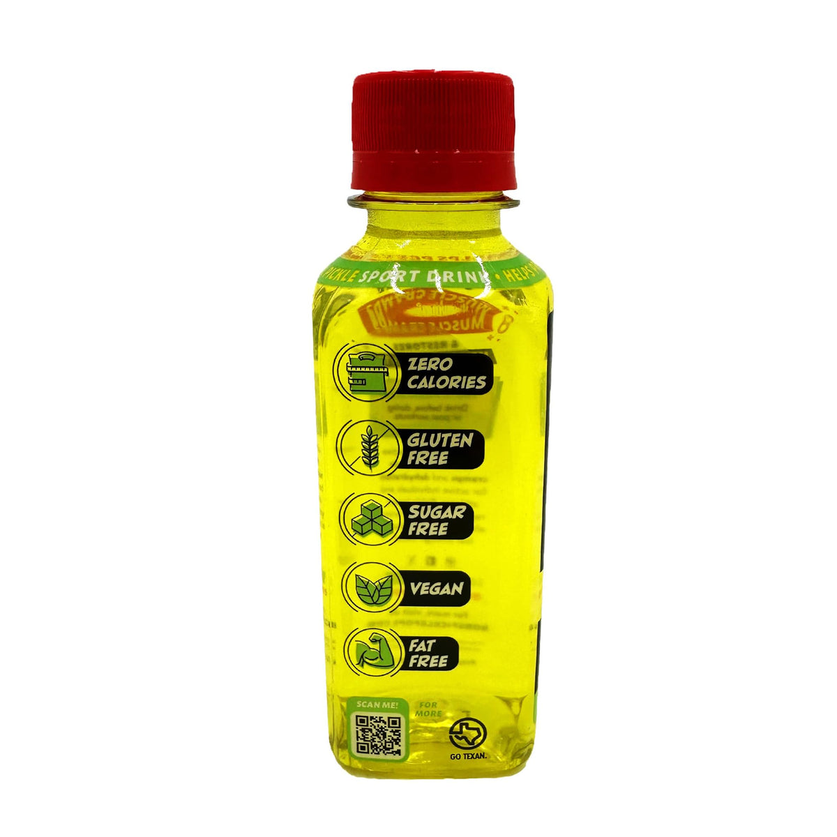 Electrolyte Pickle Shot Zero Caffeine & Gluten-Free 6.3 Oz (Pack of 18, Dill Pickle) H7887