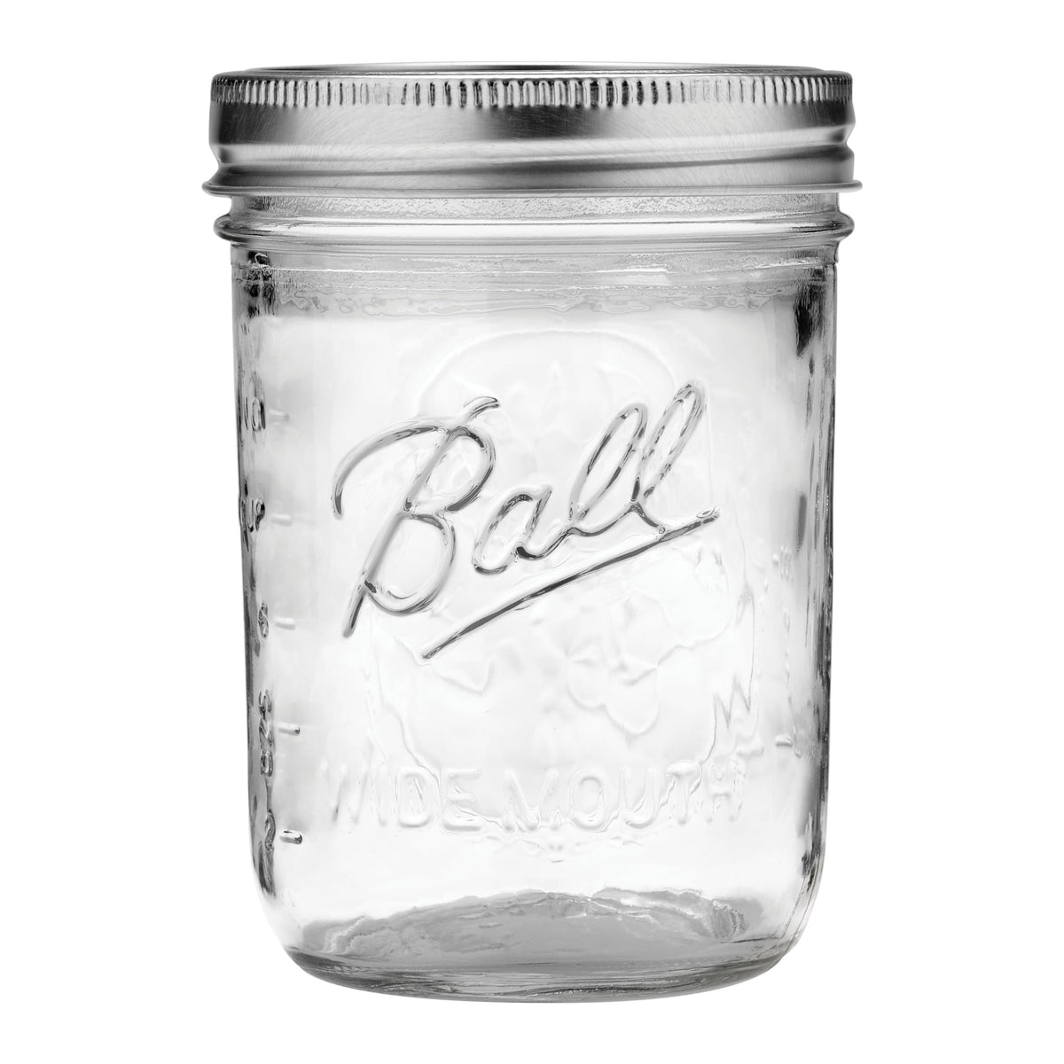 8 Glass Clear Jars with Lids & Bands Z2655