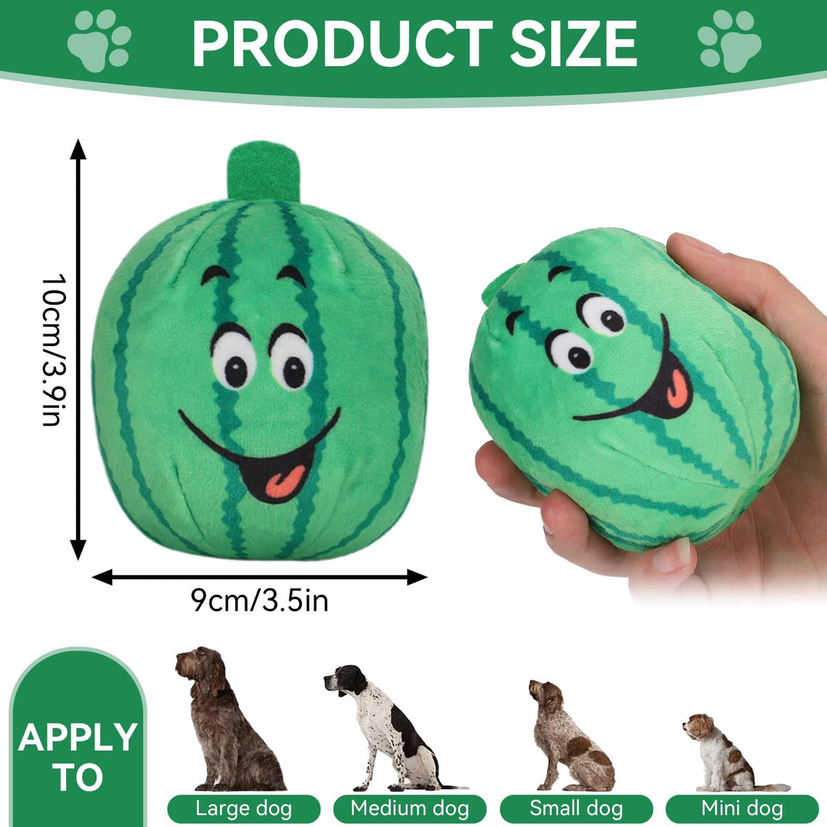 4Pcs Squeaky Plush Dog Toys X598