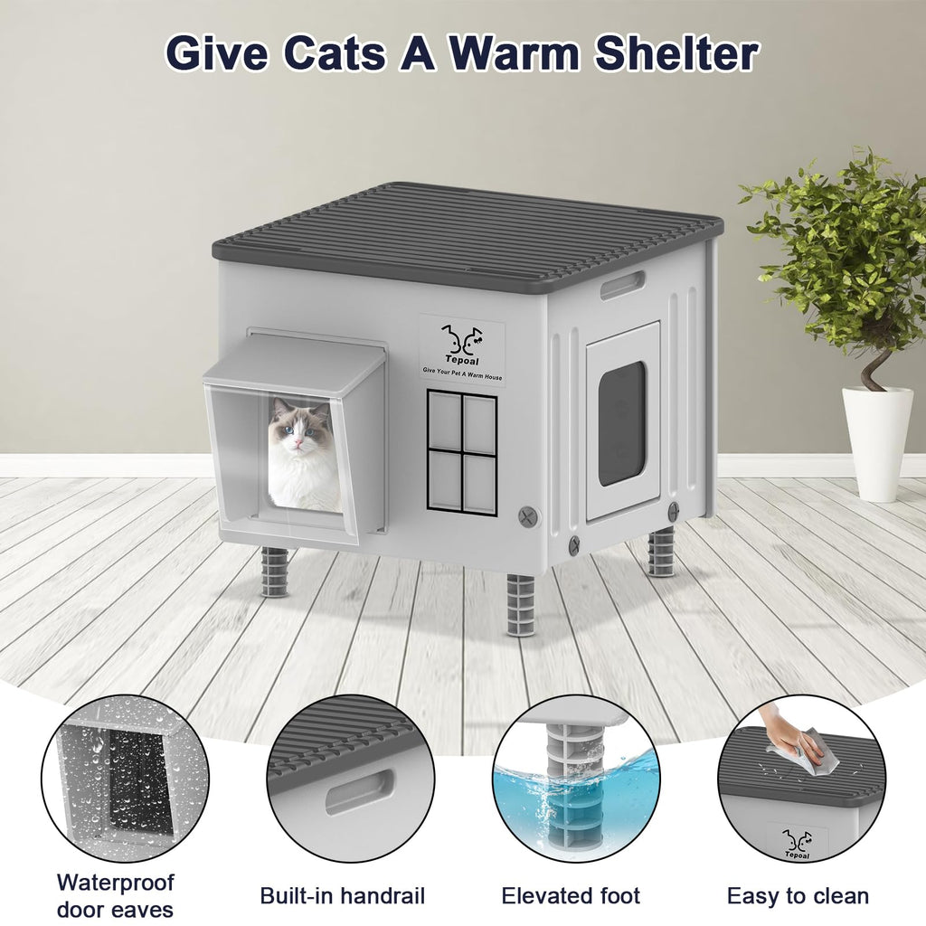 Heated Insulated Cat House G666969