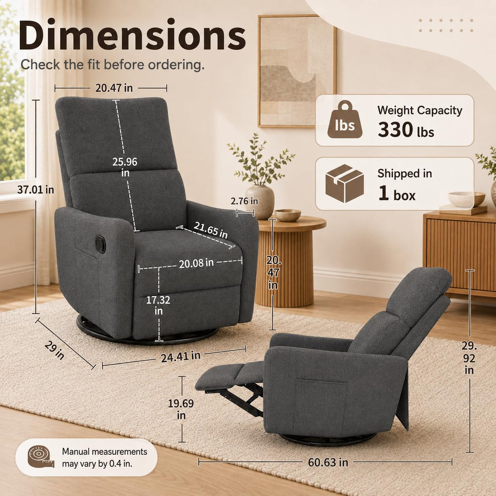 Swivel Rocker Recliner Chair H669