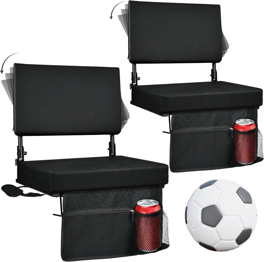 Foldable Padded Stadium Seats with Back Support S272371