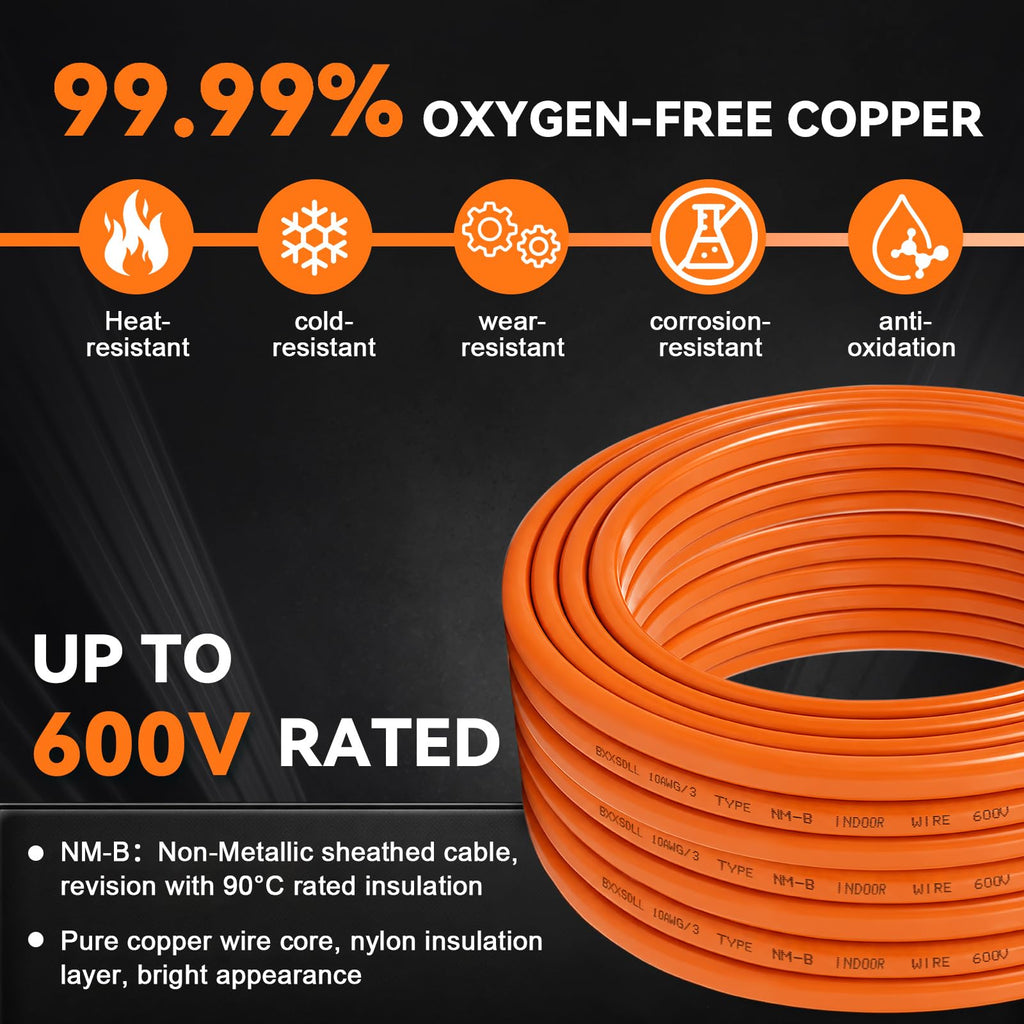 10/3 NM-B Electrical Wire with Ground O8944