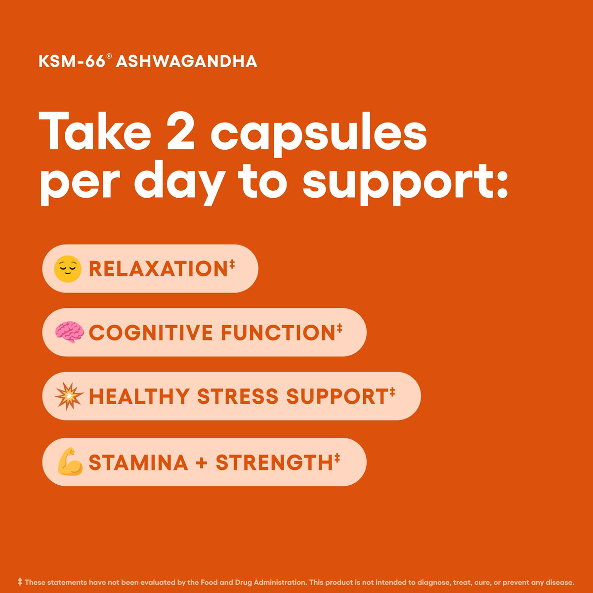 Organic KSM-66 Ashwagandha Root Extract 1,000mg 60ct K3884