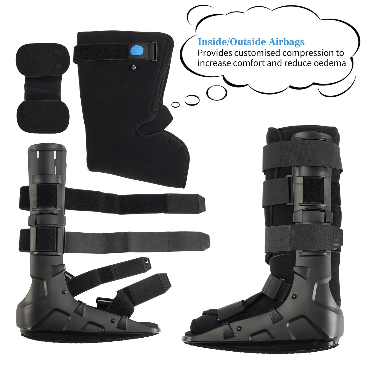 Tall Fracture Walking Boot with Air Bladders V319204