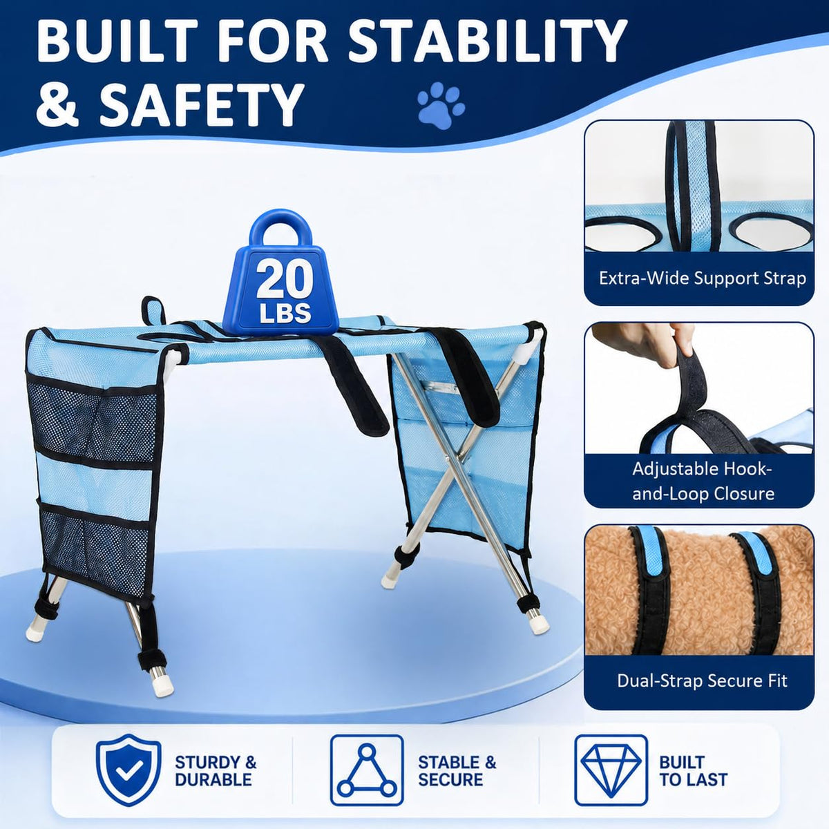 Pet Grooming Hammock with Stand K467437