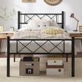 Twin Size Metal Bed Frame with Headboard V3206