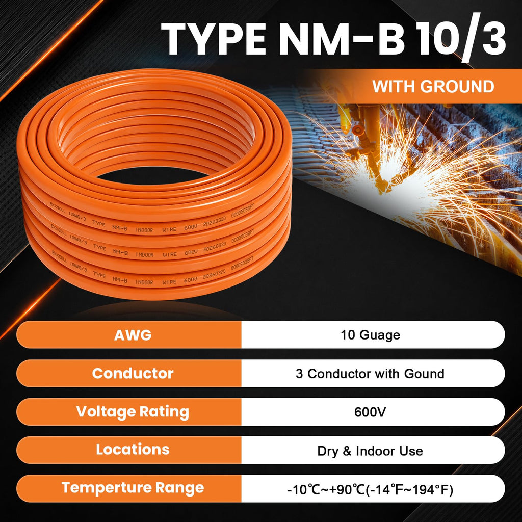 10/3 NM-B Electrical Wire with Ground O8944