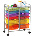 12 Drawers Rolling Utility Cart Organizer S19329