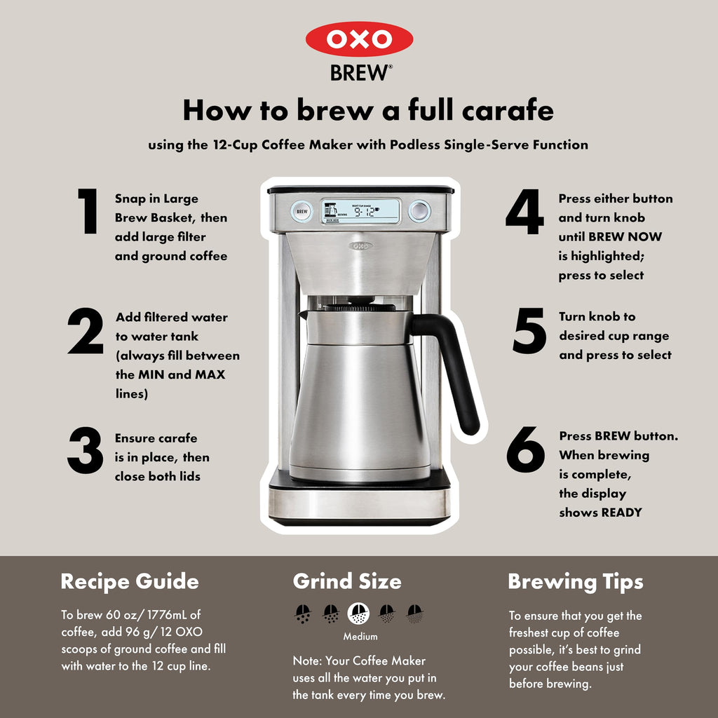 12-Cup Coffee Maker with Single-Serve Function B55910