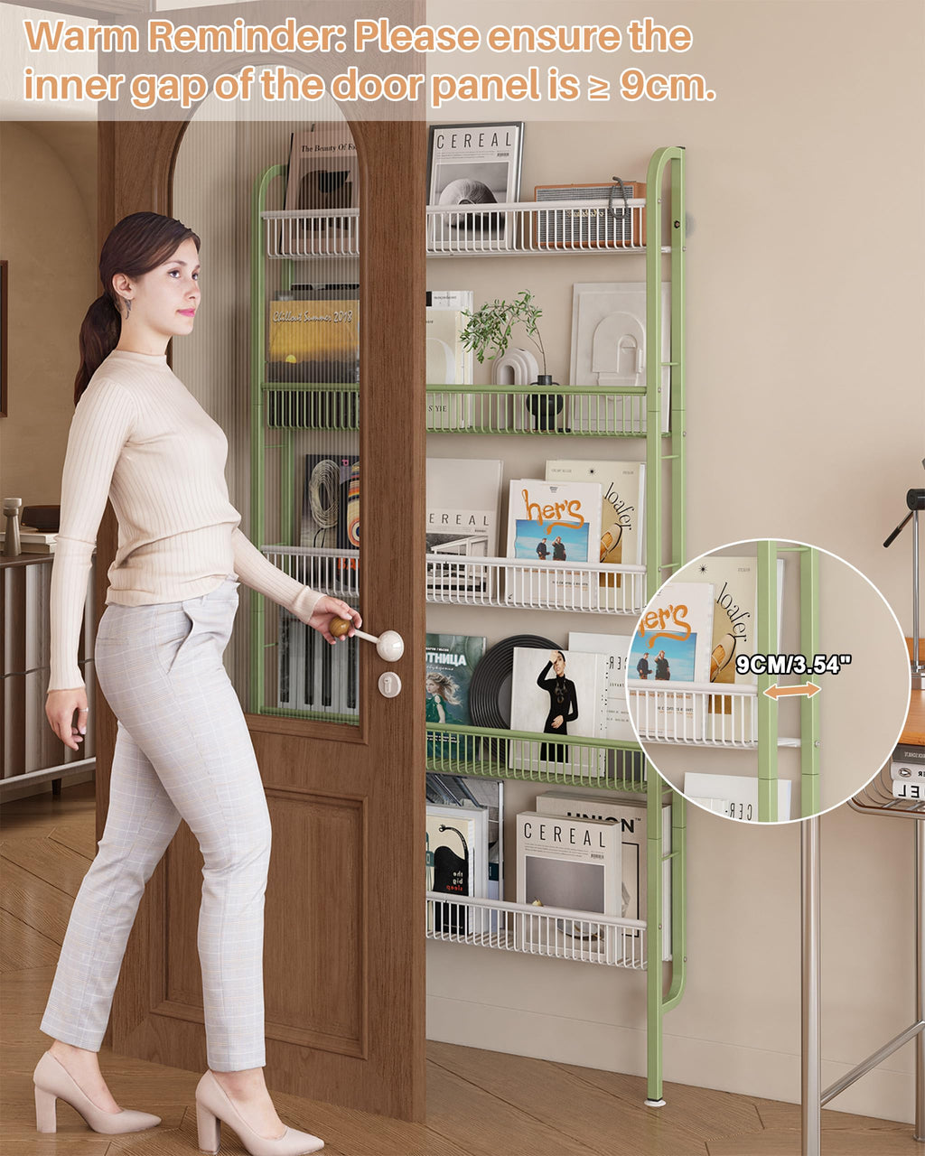 Narrow 5-Tier Bathroom Storage Rack N752565