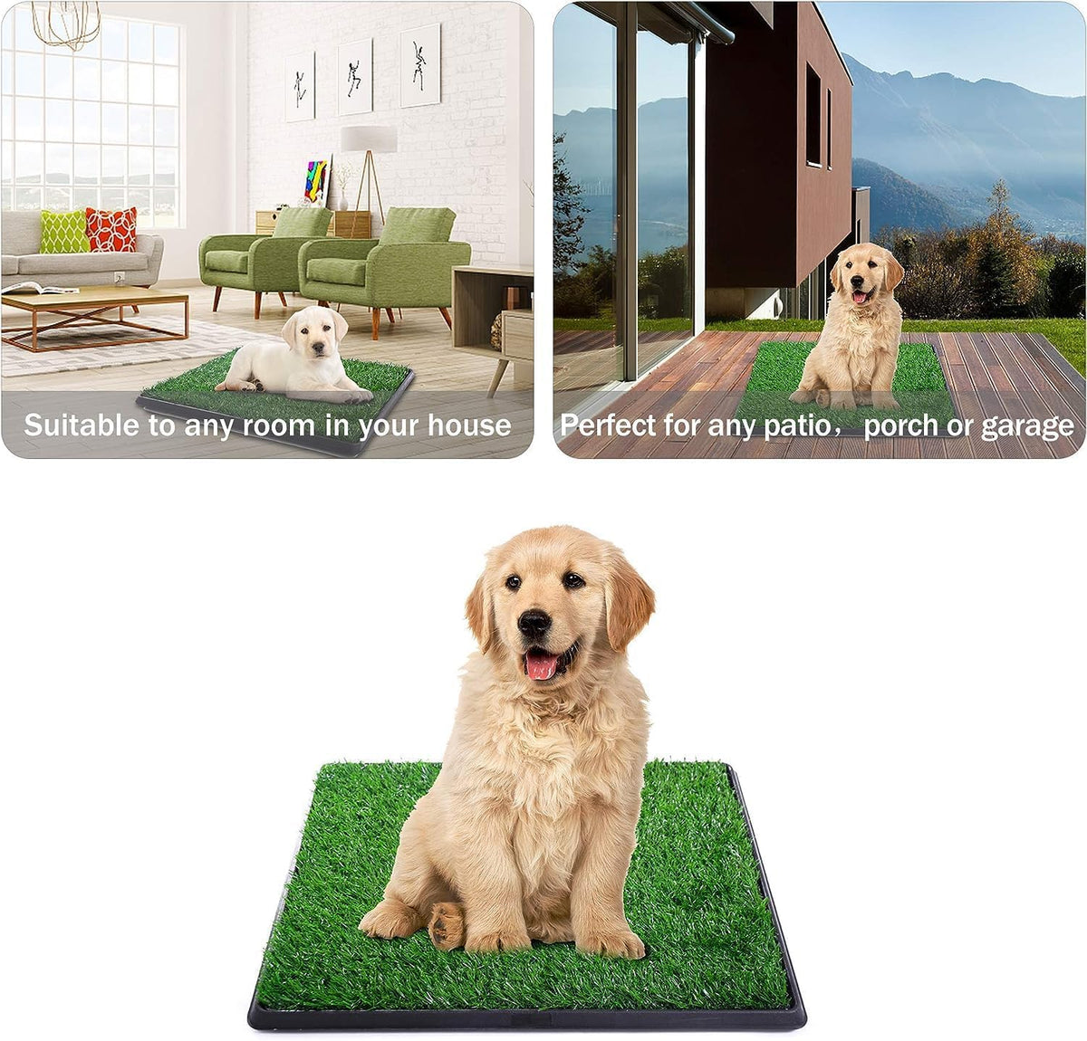 Dog Grass Pad with Tray J19388