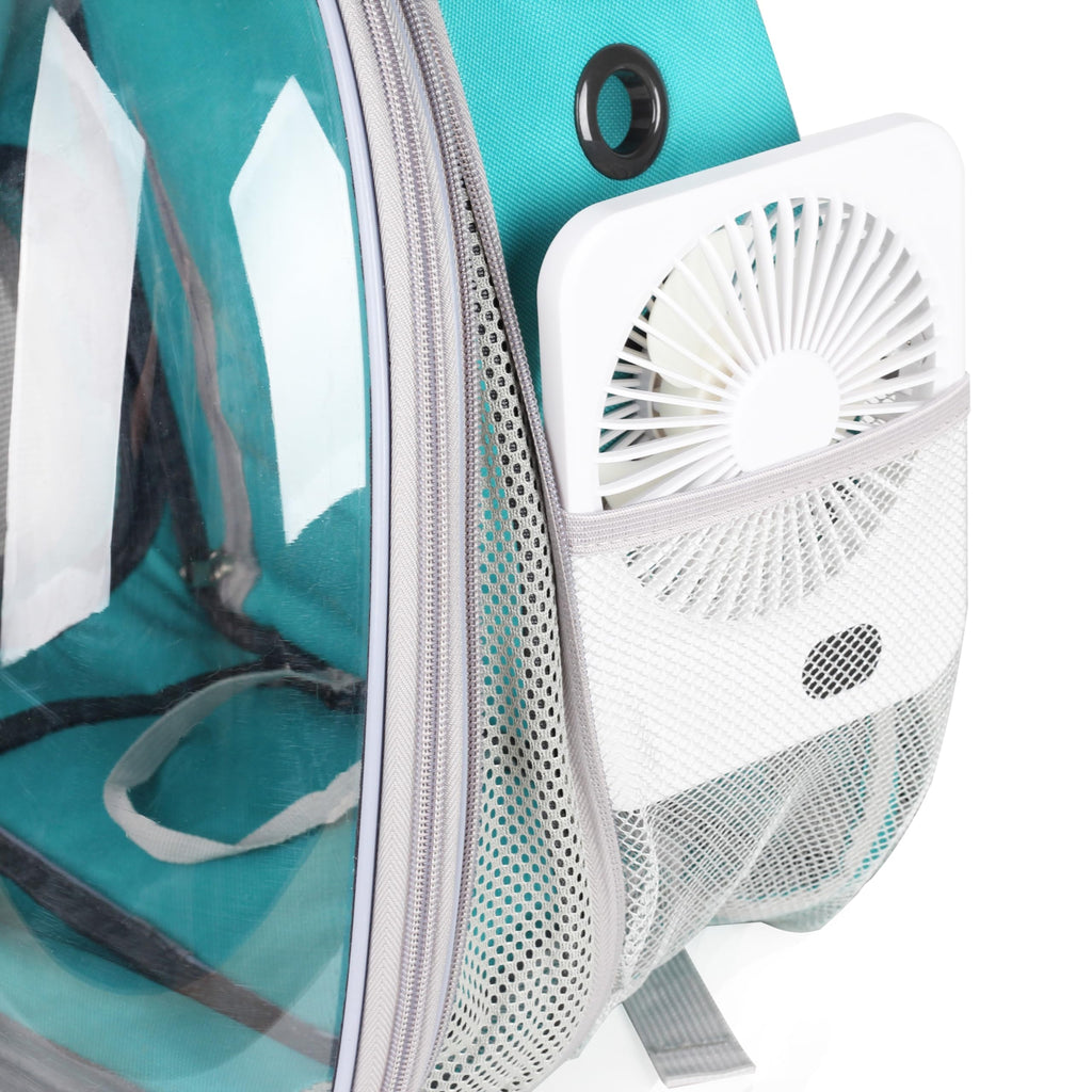 Expandable Cat Backpack with Mini Fan J88204
