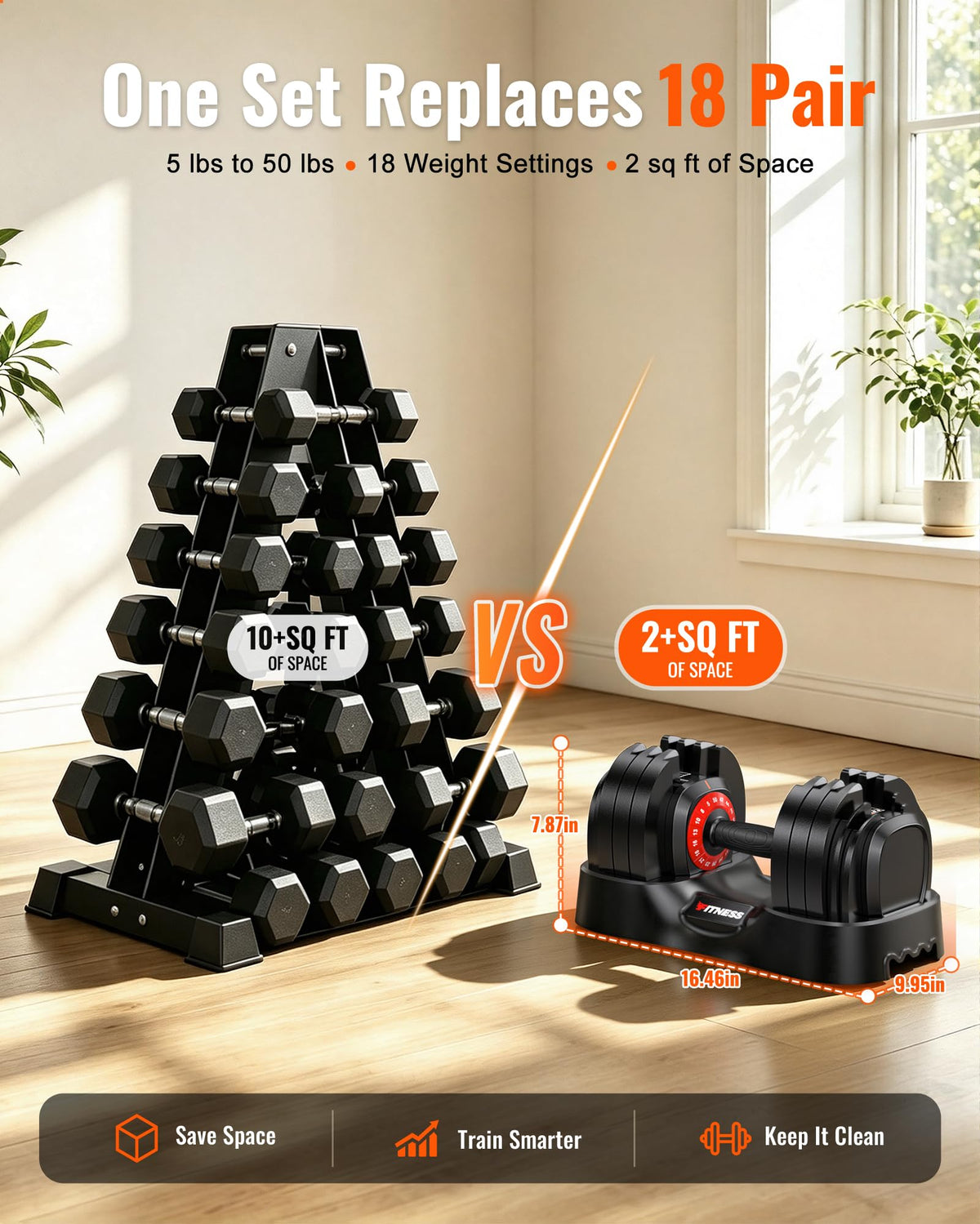 Adjustable Dumbbell Set E303