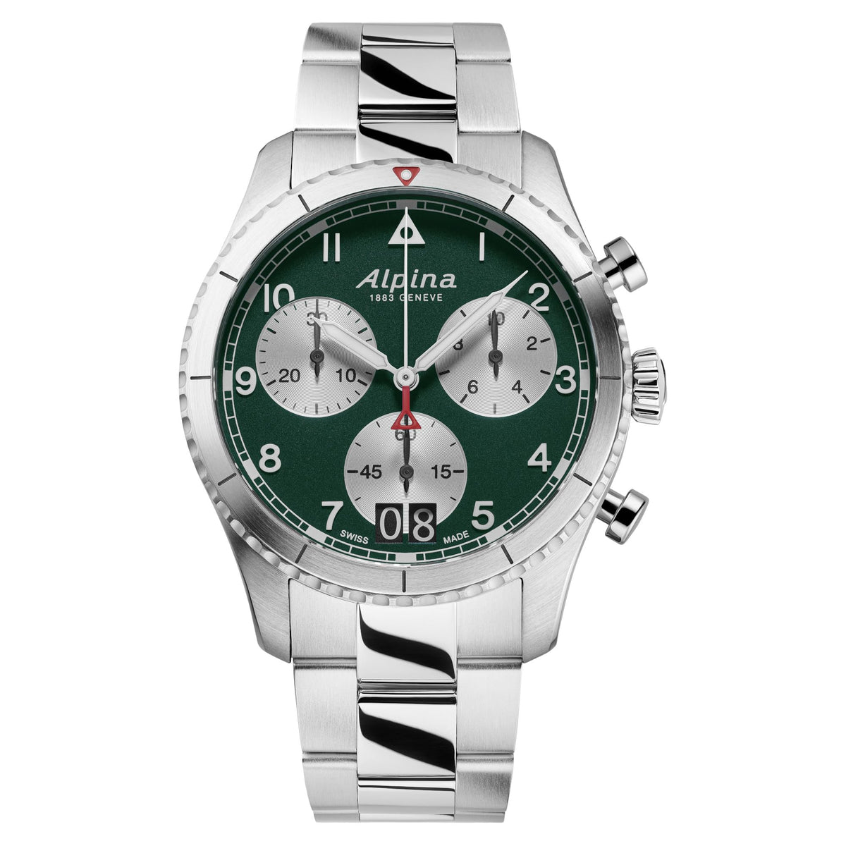 Men's Swiss Made Quartz Chronograph Watch, Stainless Steel, Sapphire Crystal, 41mm T9903