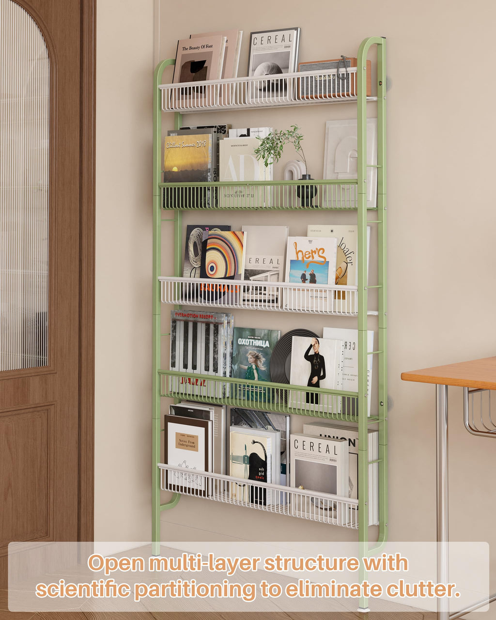 Narrow 5-Tier Bathroom Storage Rack N752565