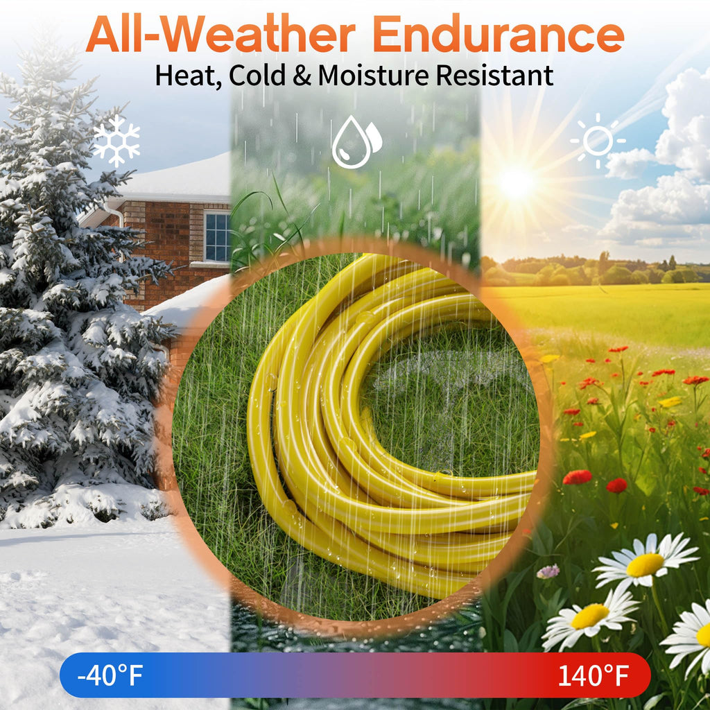 100FT 10 Gauge Extension Cord with Multiple Outlets Yellow N474738