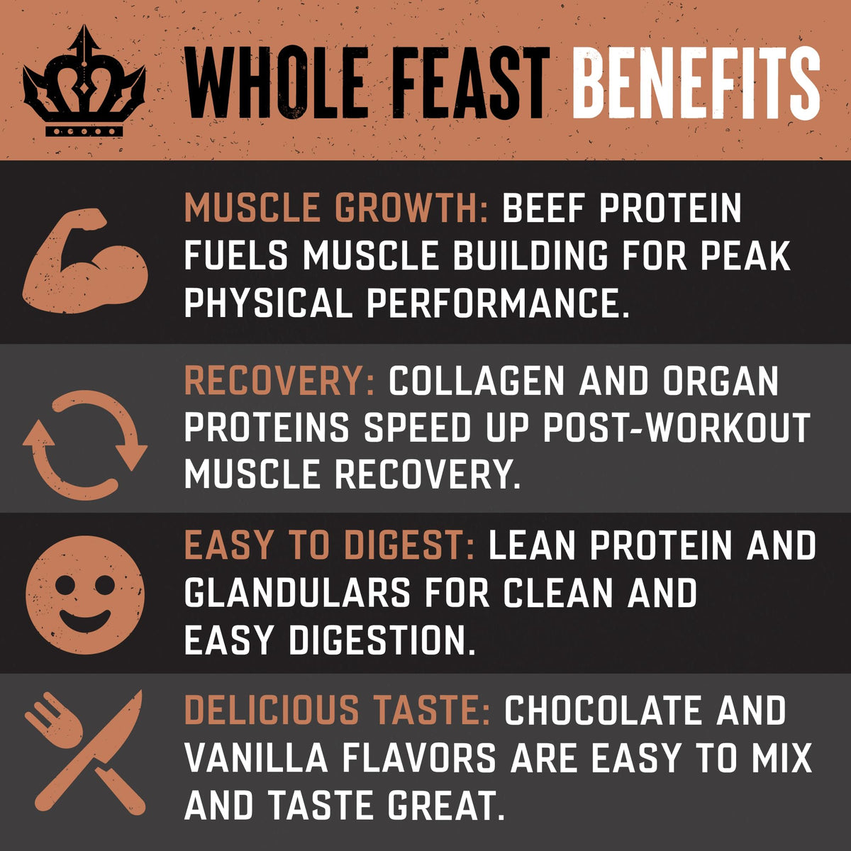 Beef Protein Powder Milk Chocolate 21g Protein B42355