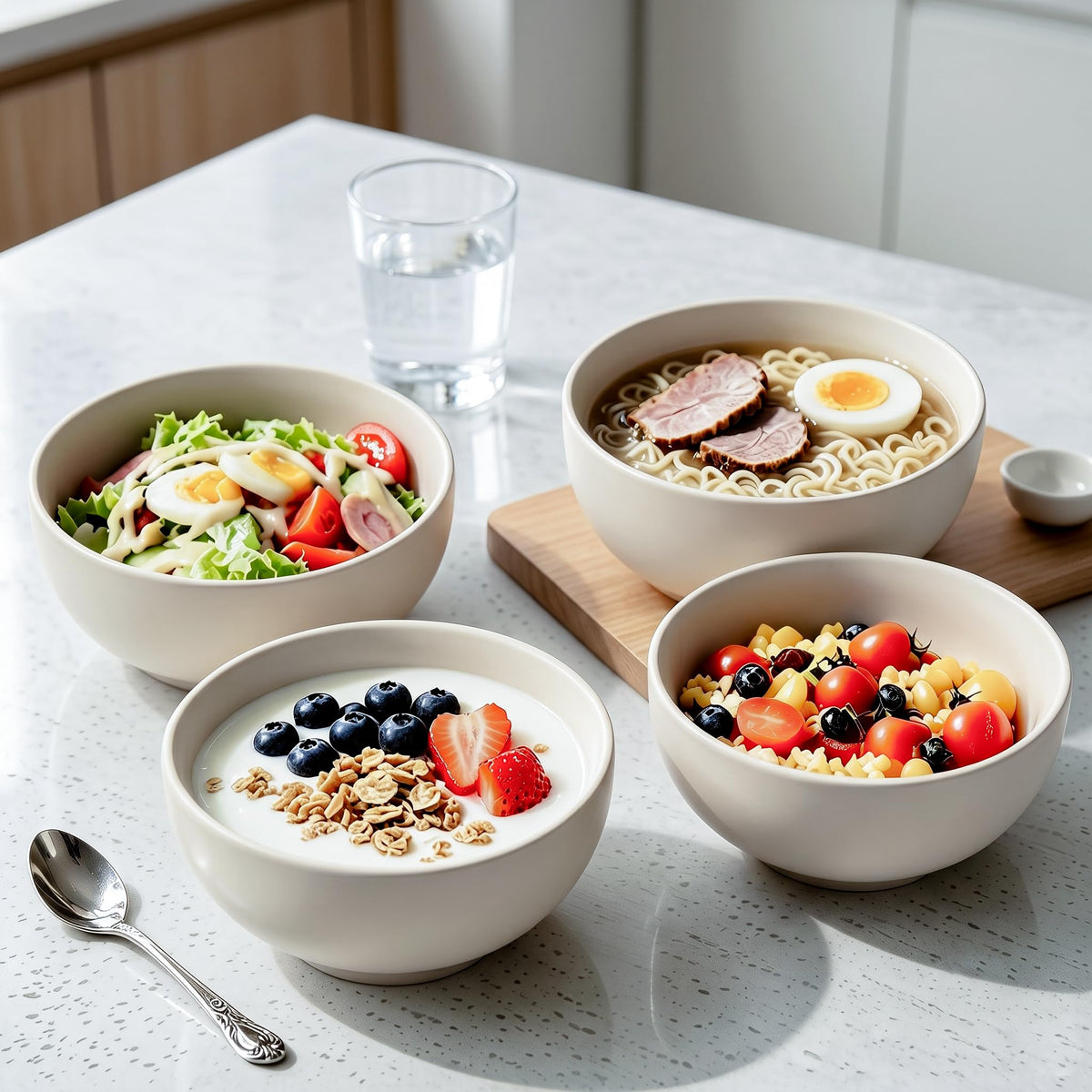 Ceramic Soup Bowls Set of 4 V203
