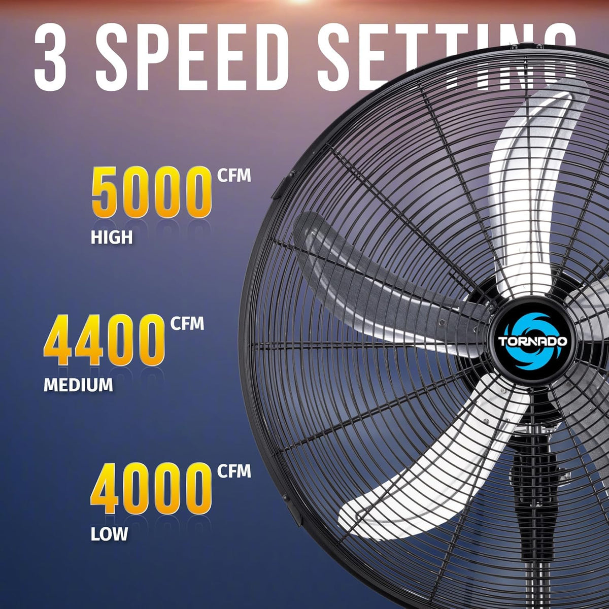 20 Inch High Velocity Oscillating Pedestal Fan F547