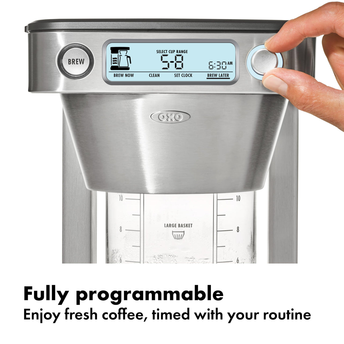 12-Cup Coffee Maker with Single-Serve Function B55910