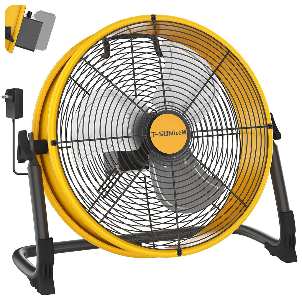 16" Battery Powered Cordless Floor Fan X2323