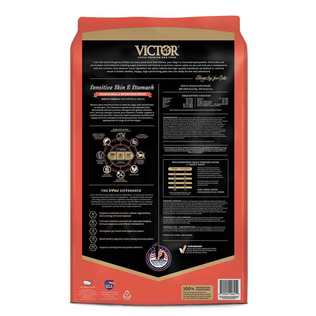 Salmon Meal & Brown Rice Dog Food, 30 lb Y39859