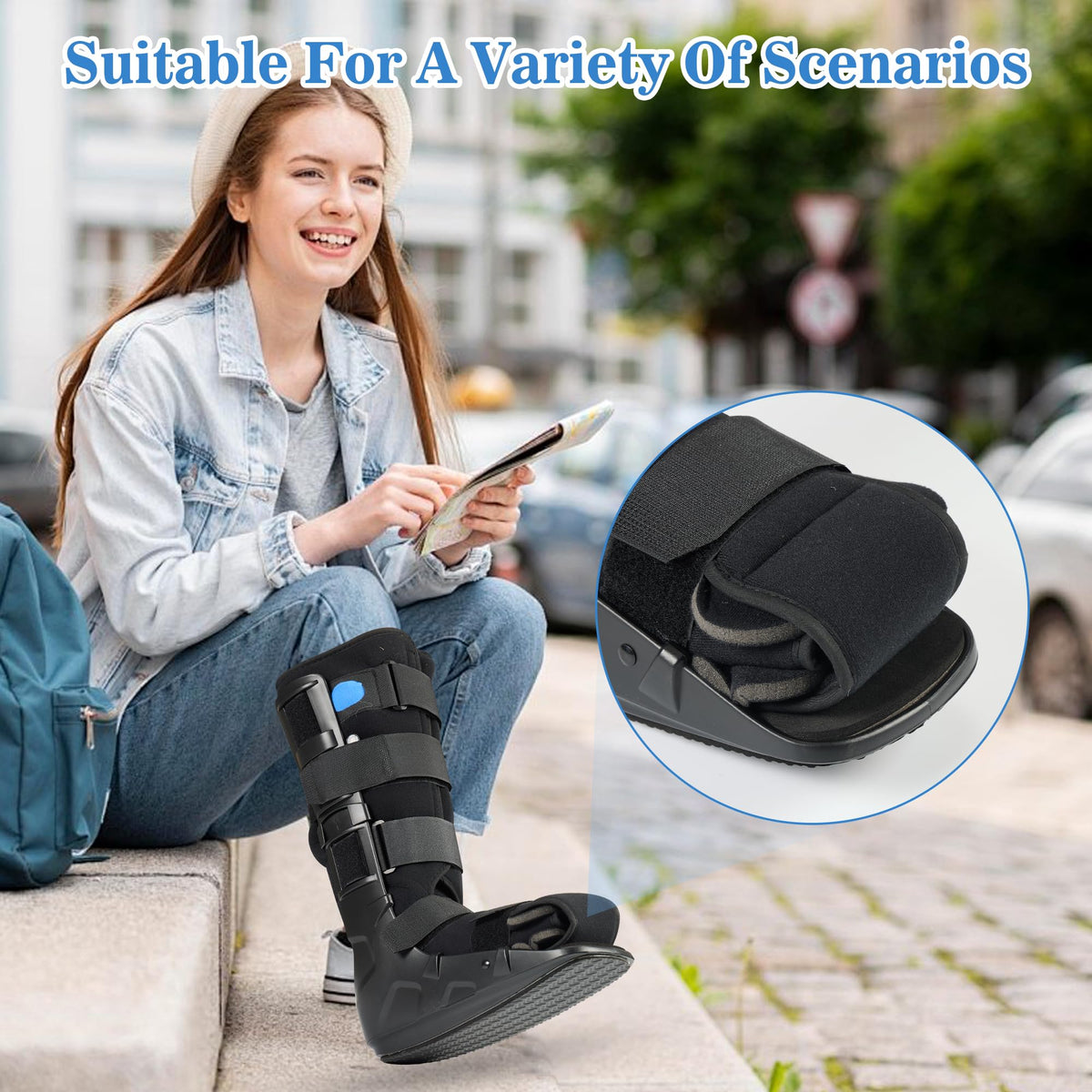 Tall Fracture Walking Boot with Air Bladders V319204
