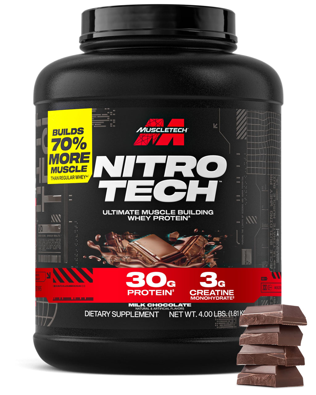 Whey Protein Powder Milk Chocolate 4LB R927173