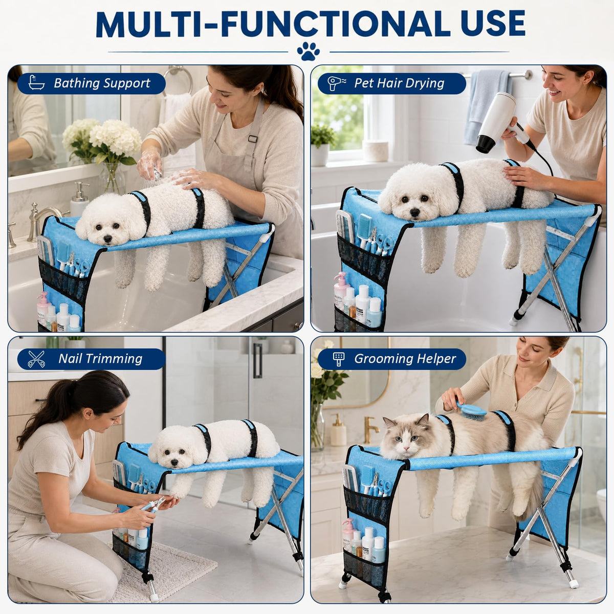 Pet Grooming Hammock with Stand K467437