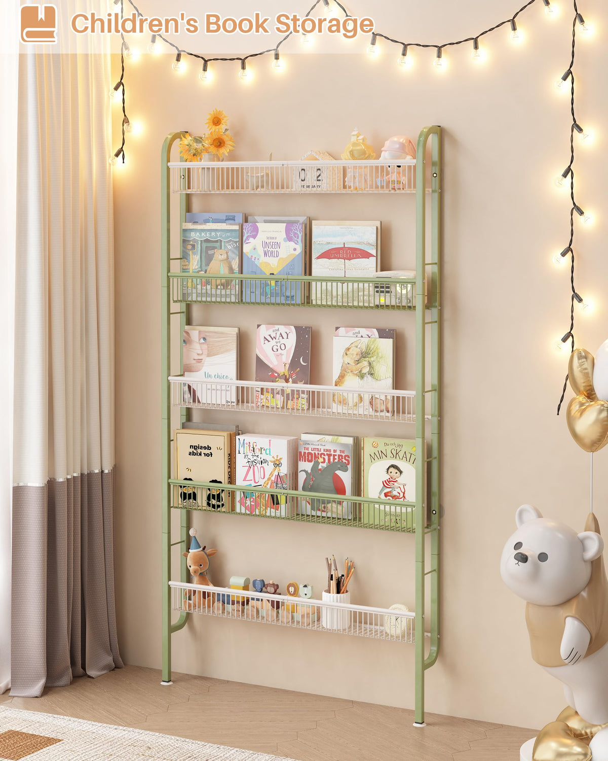 Narrow 5-Tier Bathroom Storage Rack N752565