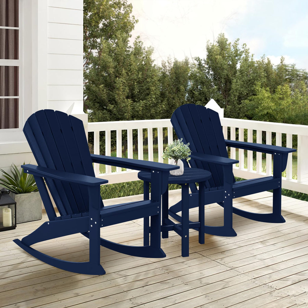 Navy Blue HDPE Adirondack Chair E6015