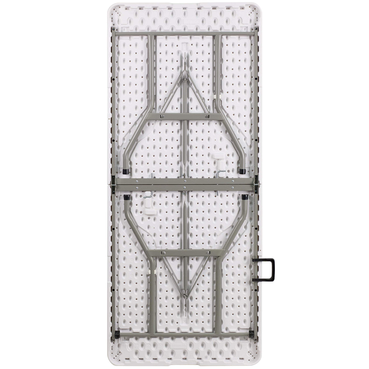 White 6-Foot Bi-Fold Plastic Folding Table X8536