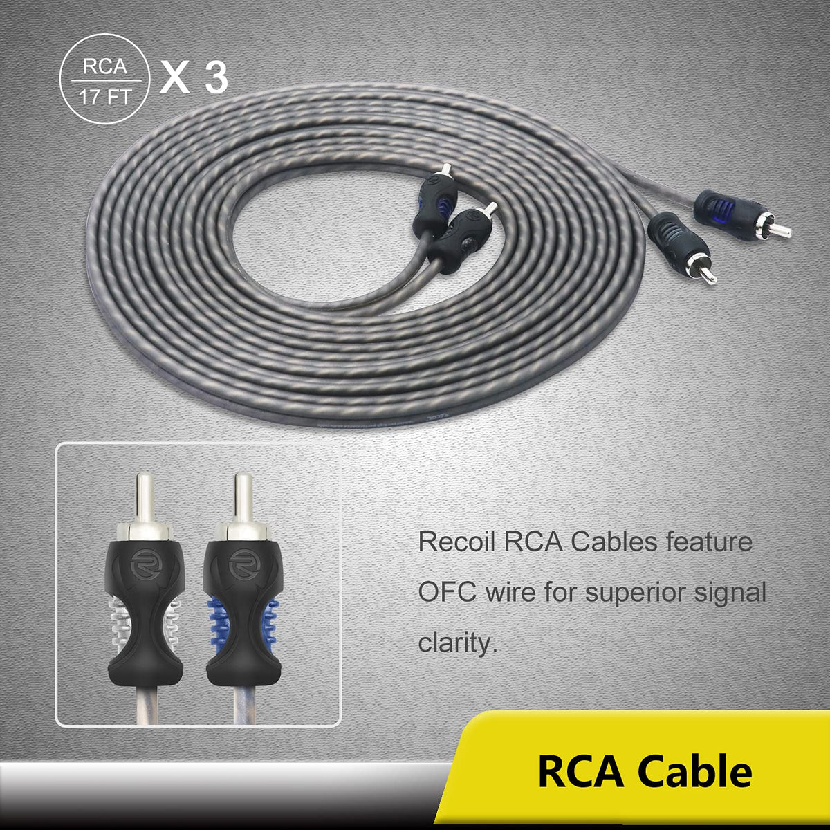 0 Gauge Car Audio Amplifier Wiring Installation Kit Z53782