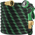 100FT Lightweight Garden Hose with 10-Pattern Nozzle E6980