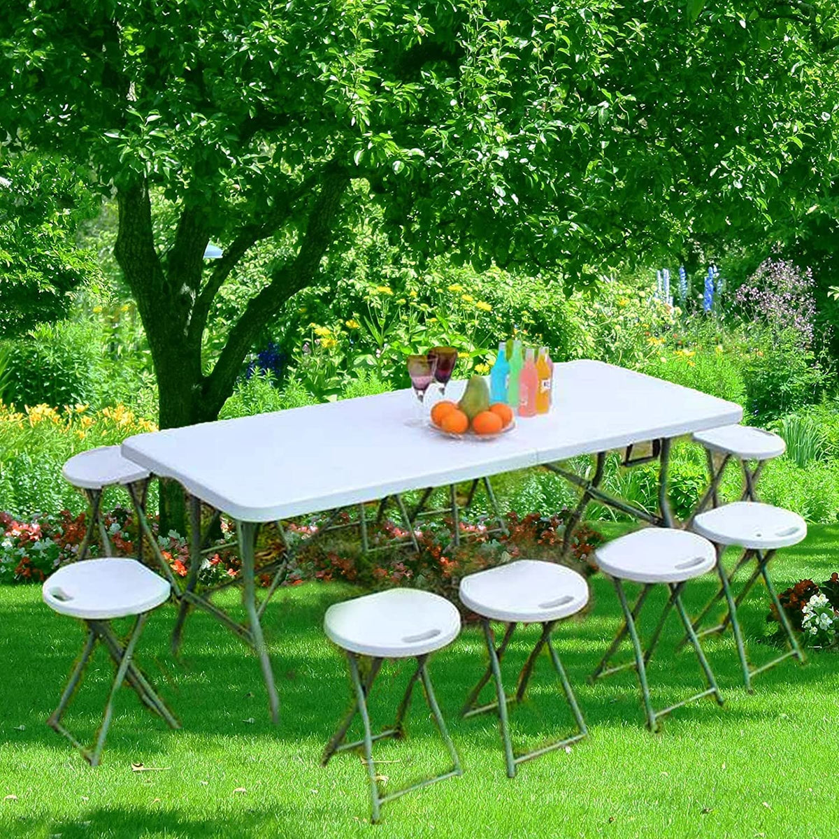 White Folding Table H698650