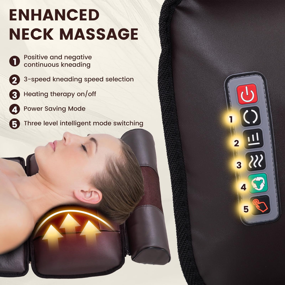 Full Body Massage Mat with 10 Vibration Heads, 9 Speeds & 3 Heat Levels I1399