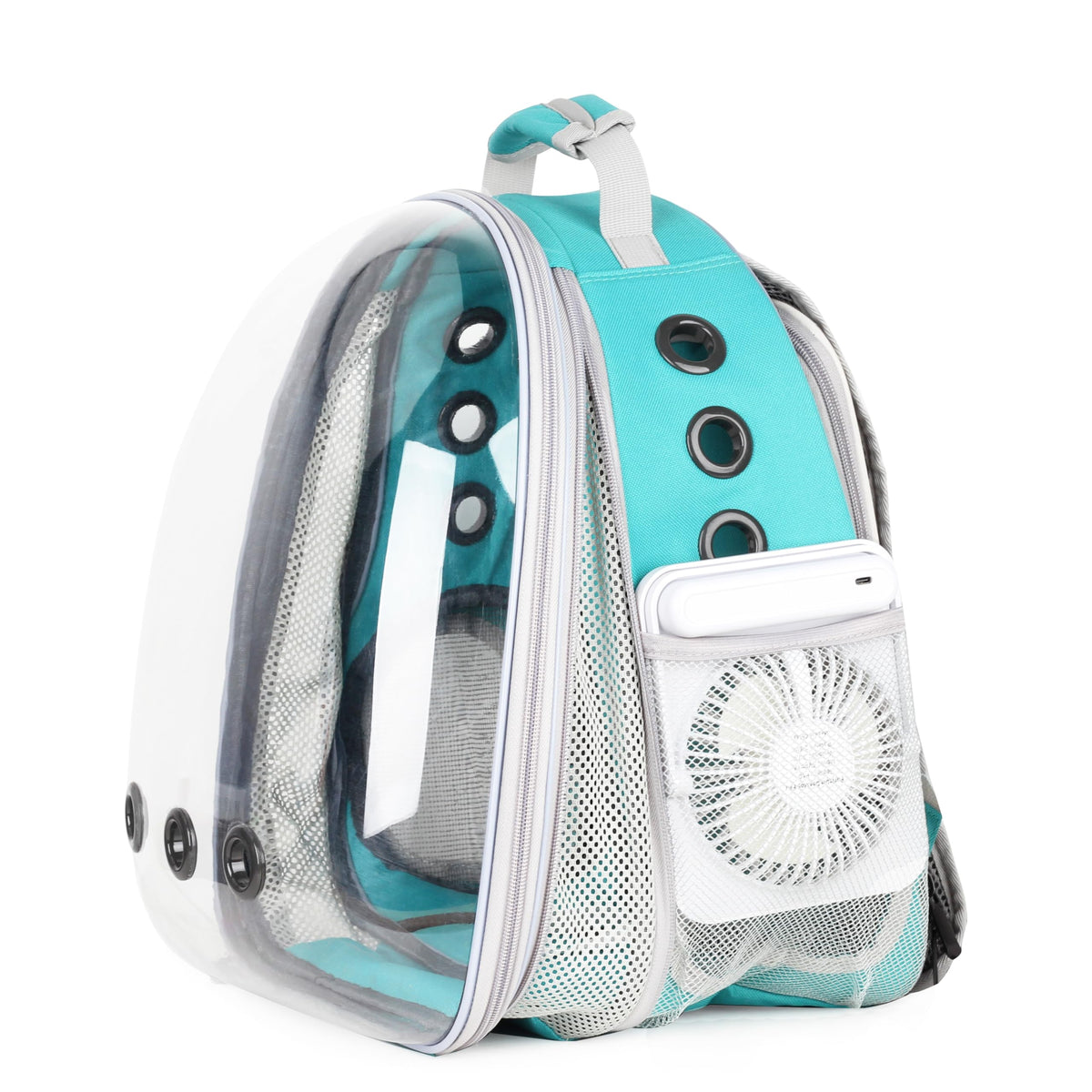 Expandable Cat Backpack with Mini Fan J88204