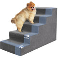 23”H Grey 5 Steps Non-Slip Foam Pet Stairs S546628