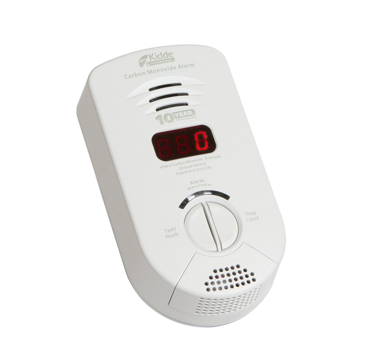Carbon Monoxide Detector, Plug In Wall with 10-Year Battery Backup, Digital LED Display S47445