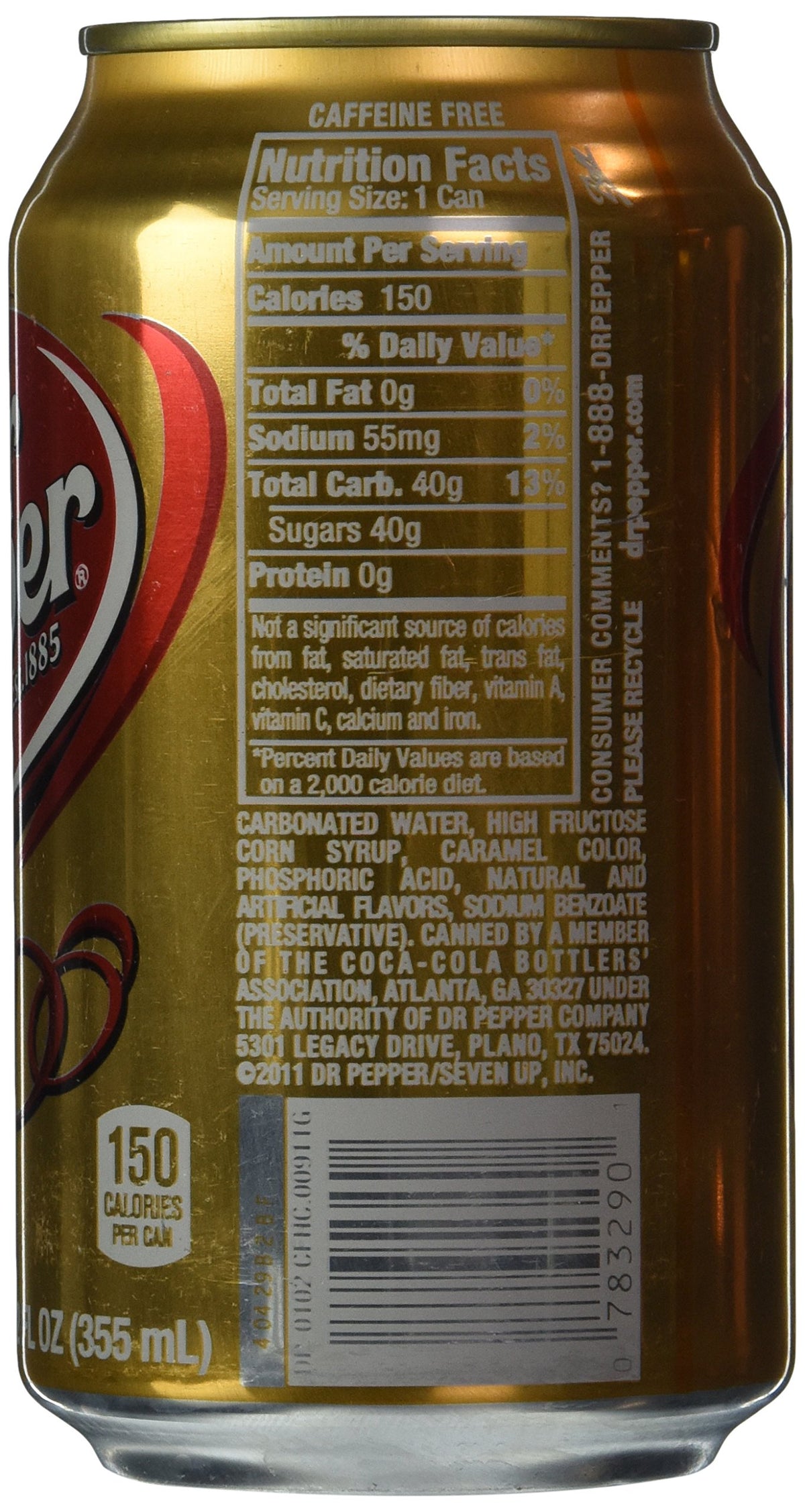 Caffeine Free 12oz Can Pack of 12 Z279