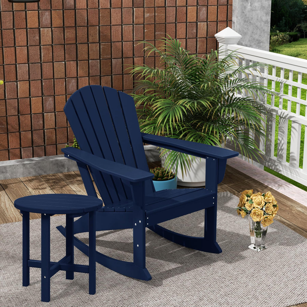 Navy Blue HDPE Adirondack Chair E6015
