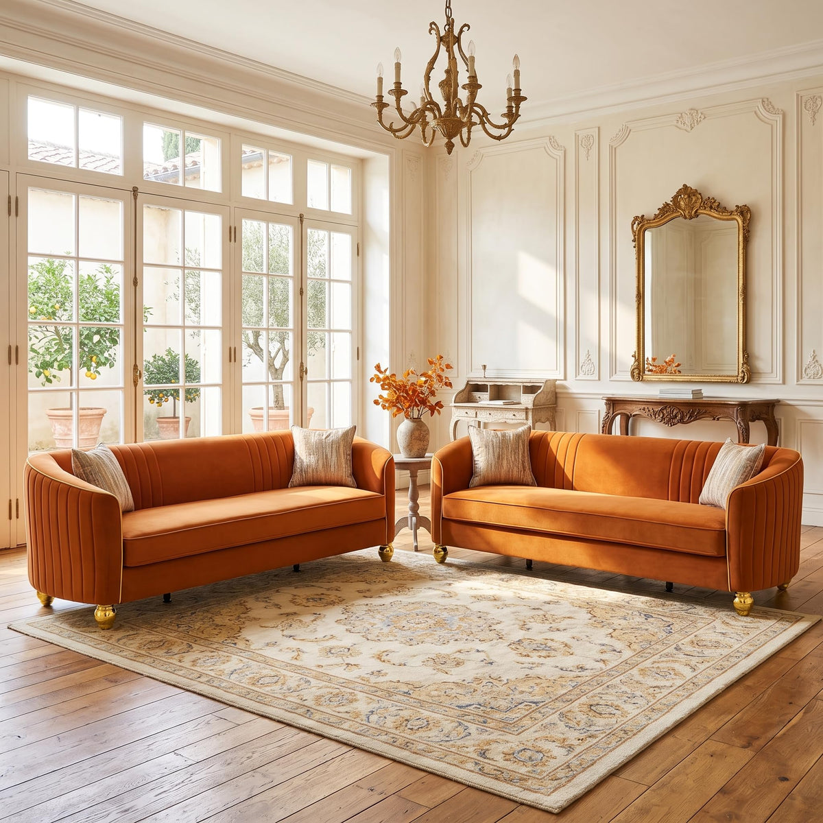 2-Piece Velvet Sofa Set E340