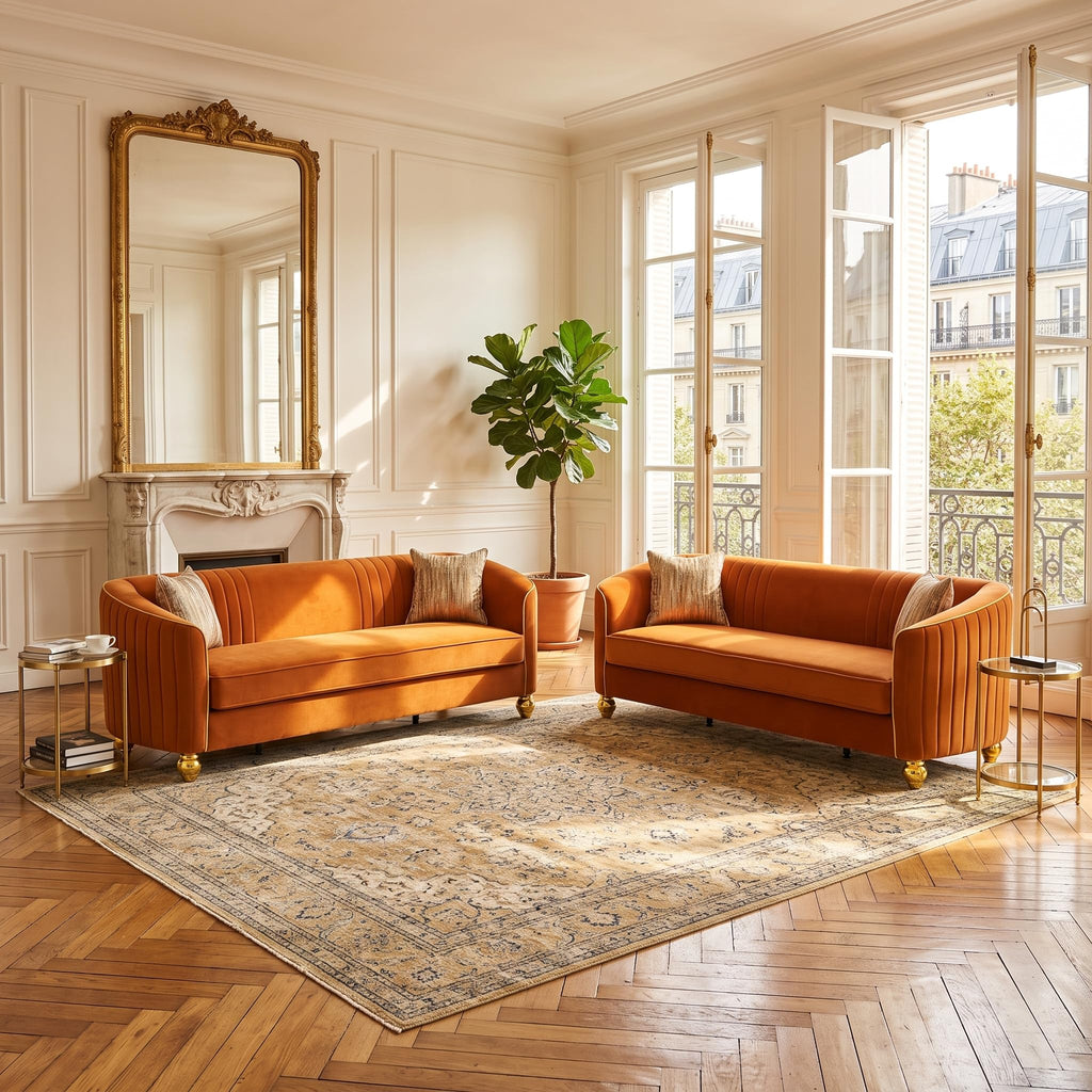 2-Piece Velvet Sofa Set E340