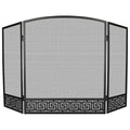 Arched 3 Panel Folding Fireplace Screen X5530