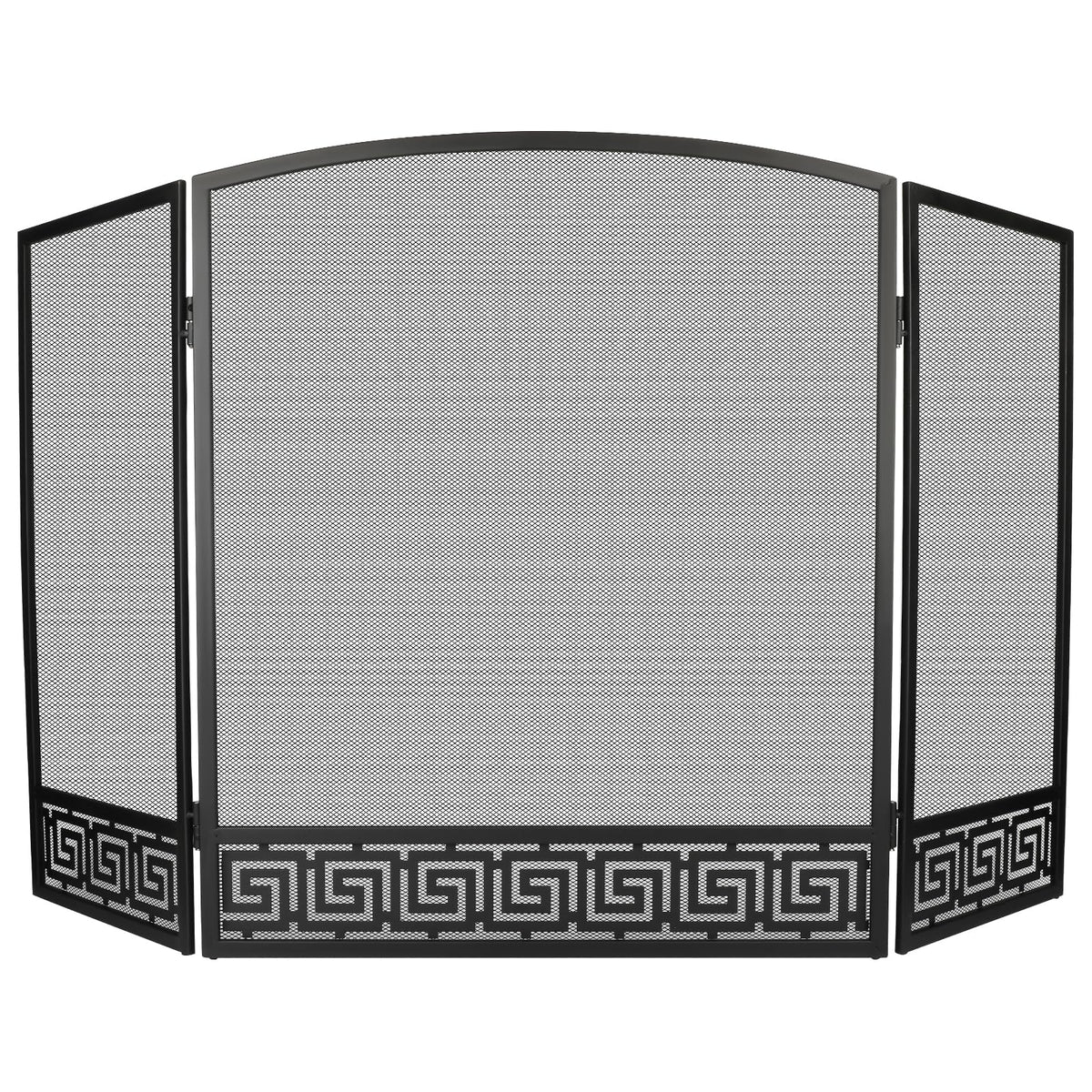 Arched 3 Panel Folding Fireplace Screen X5530